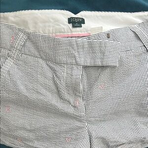 J.Crew city fit pink anchor shorts